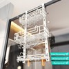 HapiRm 3 Tier Over the Door Shower Caddy, Hanging Shower