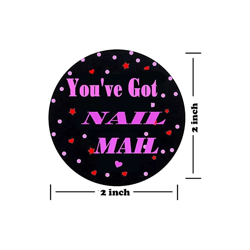 Remarkable Pegatina Para Uñas Nail Mail, 2 Pulgadas Redondas,