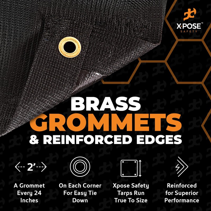 Xpose Safety Heavy Duty Mesh Tarp - 12' x 22'