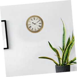 Tofficu Vintage Wall Clock Safe with Hidden Compartment Stylish Jewelry Security Storage for Cash Valuables More Decor Organizer Bronze