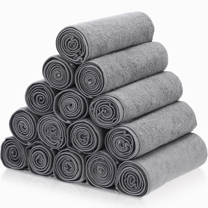 24 Packs of Bleach Proof Towels Microfiber Absorbent Bleach Resistant