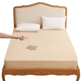 Boxsea HOSUR Tsuzu Sheets Bed Cover Type Bed Sheet Mattress/Futon Cover Bedwetting Sheets for Babies and Children, Washable, Skin-friendly, Anti-Sweat for Pets, Babies, Elderly, Nursing Care, Soft