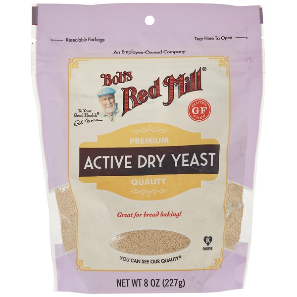 Bob's Red Mill Active Dry Yeast, White, Pack of 6, 48 Ounce