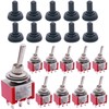 mxuteuk 10Pcs Mini Toggle Switch DPDT 2 Position 6 Pins