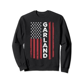 Garland USA Flag American Flag Patriotic Sweatshirt