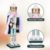 Healeved Large King Nutcracker Christmas Decor Figure 30cm Wooden King
