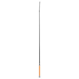 Weaver Leather Tennis Grip Pig Whip, Black with Orange Handle