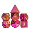 Cusdie 7-Die DND Dice, Spindown D20 Chameleon Polyhedral Dice Set
