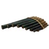 Peruvian panpipes featuring leaf pattern