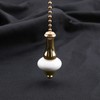 2pcs Ceiling Light Fan Switch Pull Cord Weight Handle Chain