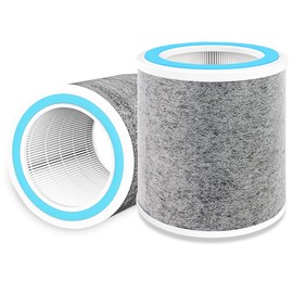 sieloonger Replacement Air Filter Compatible with Shark HP100 HP102 HP152 HP130 HP132 HC450 HC452 HC455 AIR Purifier,H13 True HEPA 3-in-1,4-Stage Filtration High-efficiency Activated Carbon,Pack of 2