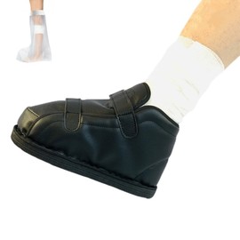 AUSTYLCO Adjustable Walking Boots Recovery Cast Shoe Covers,Medical Boots,Breathable Postoperative Shoes for Foot Sprains Ankle Fractures Toes,Broken Foot or Toe for Men or Women(Thick,L)