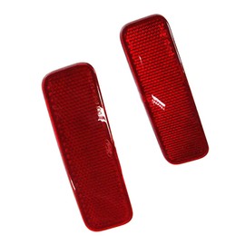 Riloer Red Rear Bumper Reflectors for F0rd Transit Van/Custom/Connect Tourneo Ourneo/Connect, 1778456, BK21-515C0-AA, Pack of 2