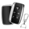 QBUC Car Key Cover for 5 Button Soft TPU with