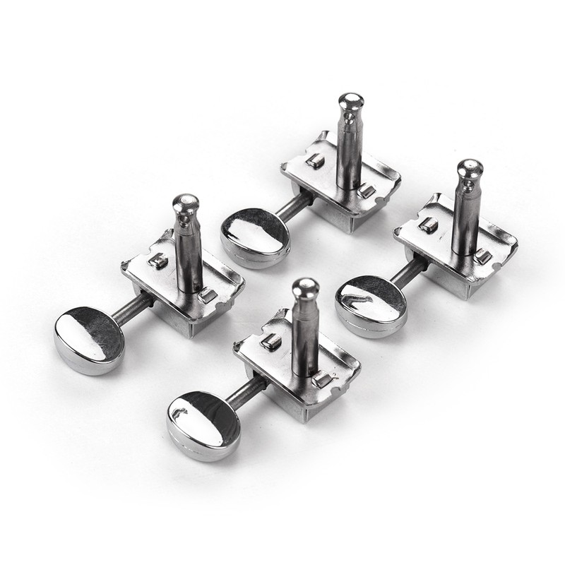 6 In-Line Semi-Closed Guitar Locking Tuners Tuning Pegs Machines Heads