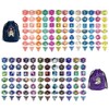 Cusdie 175-Piece Acrylic Dice Set - 25 Colorful Sets with