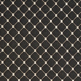 Discounted Designer Fabrics B651 Black Diamond Jacquard Woven Upholstery Fabric by The Yard