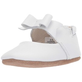 Robeez Girls' Ankle Strap Mary Jane First Kicks Crib Shoe, Sofia White, 18-24 Months M US Infant
