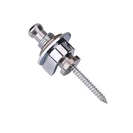 Bnineteenteam 2PCS Guitar Strap Lock Metal Straplocks Antideslizante Quick Release Straplocks Accesorio para Guitarra eléctrica(Plata) Accesorios para Tocar