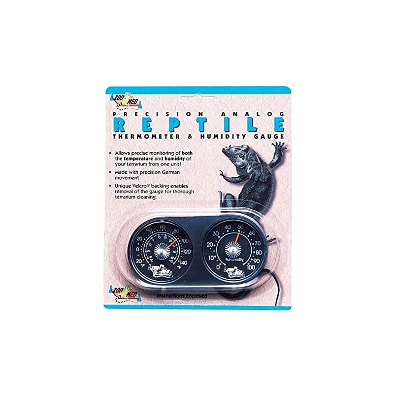 Zoo Med Dual Thermometer and Humidity Gauge