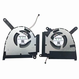 QUETTERLEE Replacement New Laptop CPU + GPU Cooling Fan for ASUS TUF Dash 15 (2022) FX517 FX517ZM FX517ZM-AS73 FX517ZR FX517ZC RTX3060 RTX3070 Series 13NR0990T01021 13NR0990T02021 DC12V 0.6A Fan