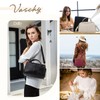 VASCHY Umhängetasche Dame, Mode Handtasche Frauen Elegant PU Leder Taschen