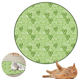 WUSANNA Interactive Cat Toy, Paw Hunting Cat Toy, Interactive Cat Toy, 2-in-1 Cat Toy Mat, Interactive Toy, Stimulates Hunting Instincts (Green)