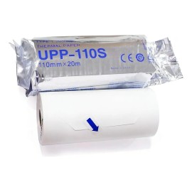 Papel Térmico Para Ultrasonido Acabado Mate Color Blanco Sony Upp-110s X 1 Rollo 20m