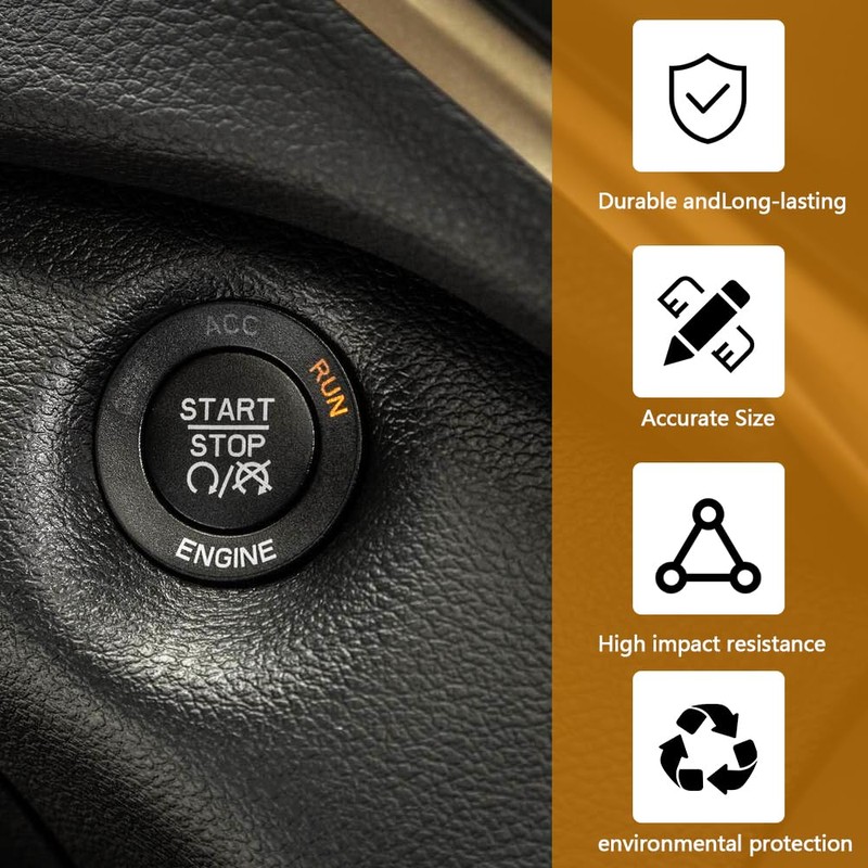 Ignition Push Start Button Switch Fit for Jeep Cherokee 2014-2018