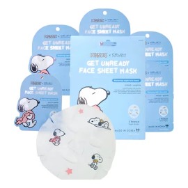 Paquete Mascarillas Snoppy 5 Piezas Retinol  Peptide Celavi Tipo de piel Todo tipo de piel                                                            
