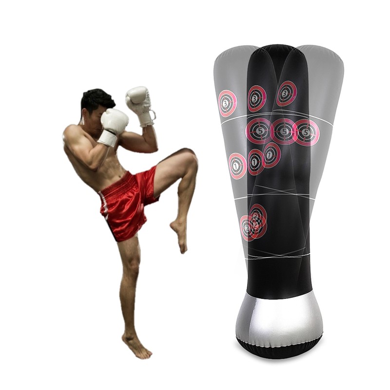 Inflatable Boxing Punching Kick Training Tumbler Bop Bag with Air