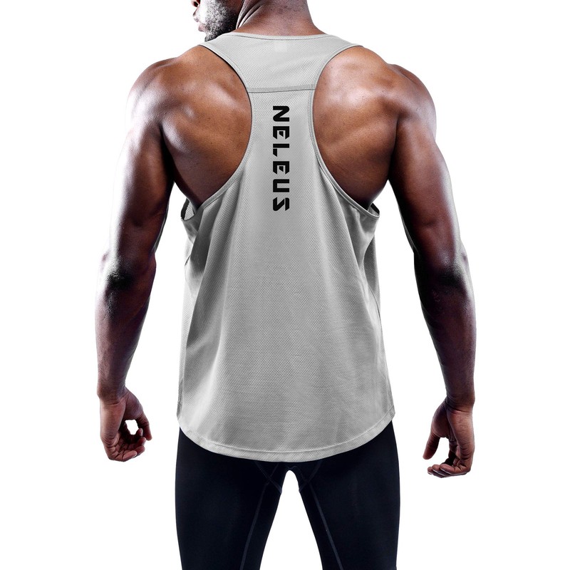 Neleus Men's 3 Pack Workout Running Tank Top Sleeveless Gym