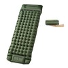Kongeeker Inflatable camping mattress with foot pump and integrated cushion,