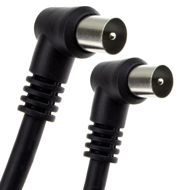 kenable RF Fly Lead Right Angle Male Plug to Plug