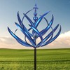 Iron Wind Spinner, 7.9 X 35.4in Yard Garden Outdoor Metal