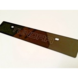 StreetRays [Originals] [SR] Black Front License Plate Delete FOR  'Tundra' Outline Laser Engraved Logo