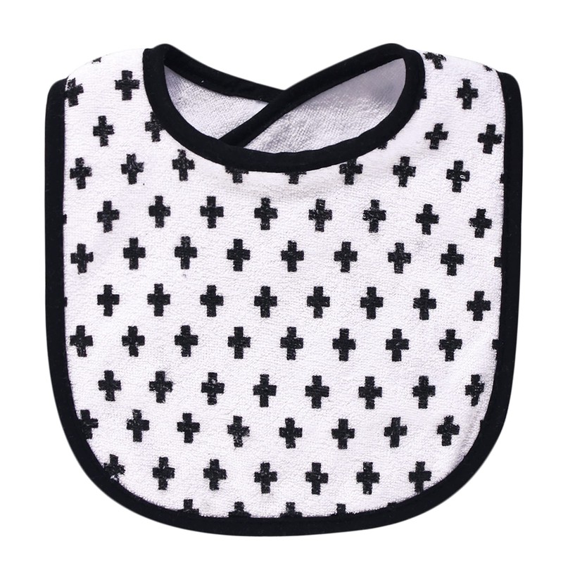 Hudson Baby Unisex Baby Cotton and Polyester Bibs, Moon And
