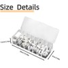 JTGYMY Plastic Cable Management Box with 10 Wire Ties, Clear
