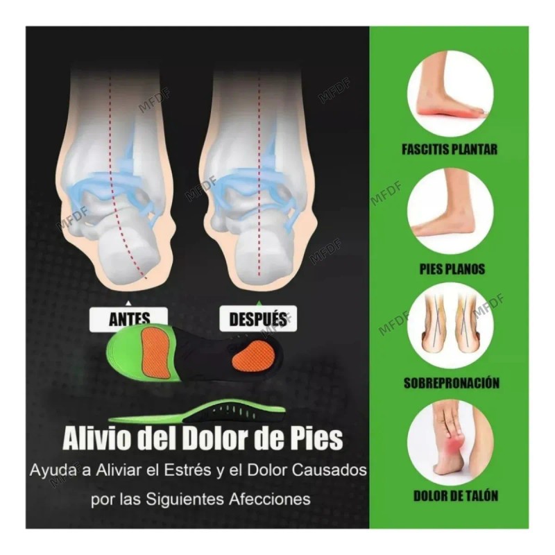  Plantilla Ortopédica para Pie Plano y Fascitis Plantar ✨🦶
