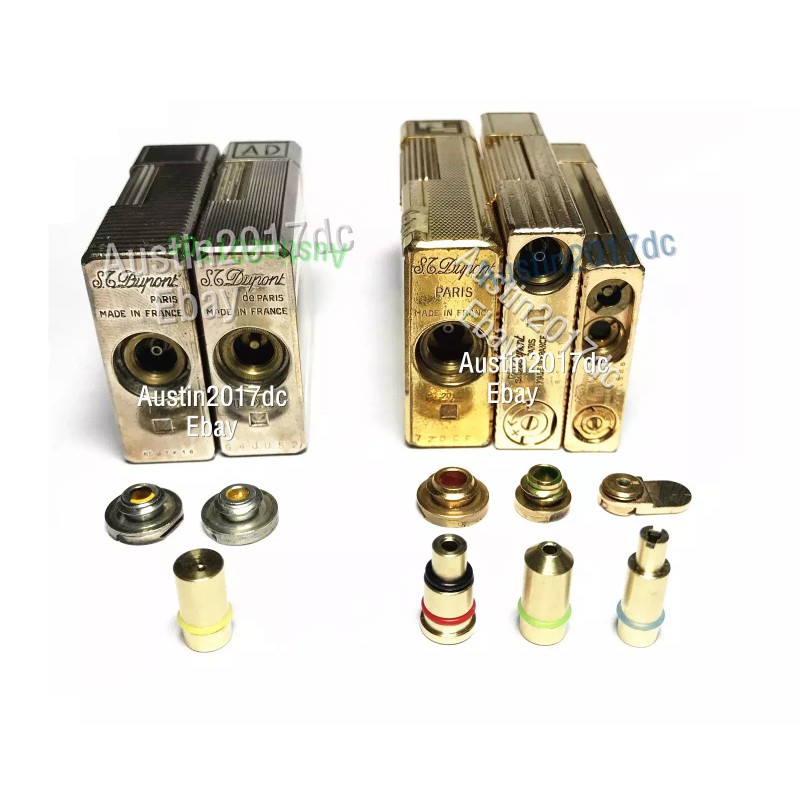 Dupont Lighter Gas Refill Adapters 4 in 1 set Yellow/Red/Gre