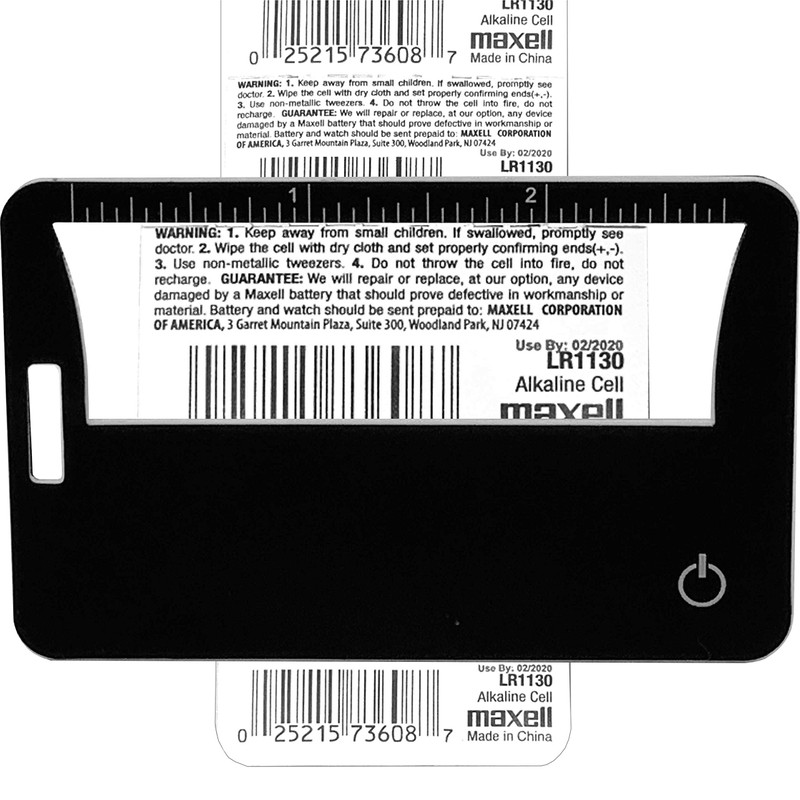 C cmoredetail 2 Credit Card Size 3x Lighted Magnifiers, Ideal