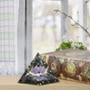 KYEYGWO Positive Energy Pyramid Stone with Reiki Healing Amethyst Crystal