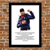 LIVERPOOL - JURGEN KLOPP QUOTE - FRAMED ILLUSTRATION PRINT POSTER