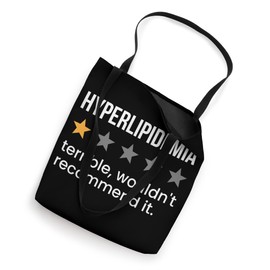 Hyperlipidemia One Star Rating High Cholesterol Awareness Tote Bag