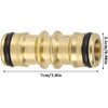 Hydrogarden Brass Double Male Hose Pipe Connectors Extender Garden Hose