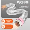 Happybuy Dryer Vent Hose 4'' 25FT Long, Insulated Flexible, 2