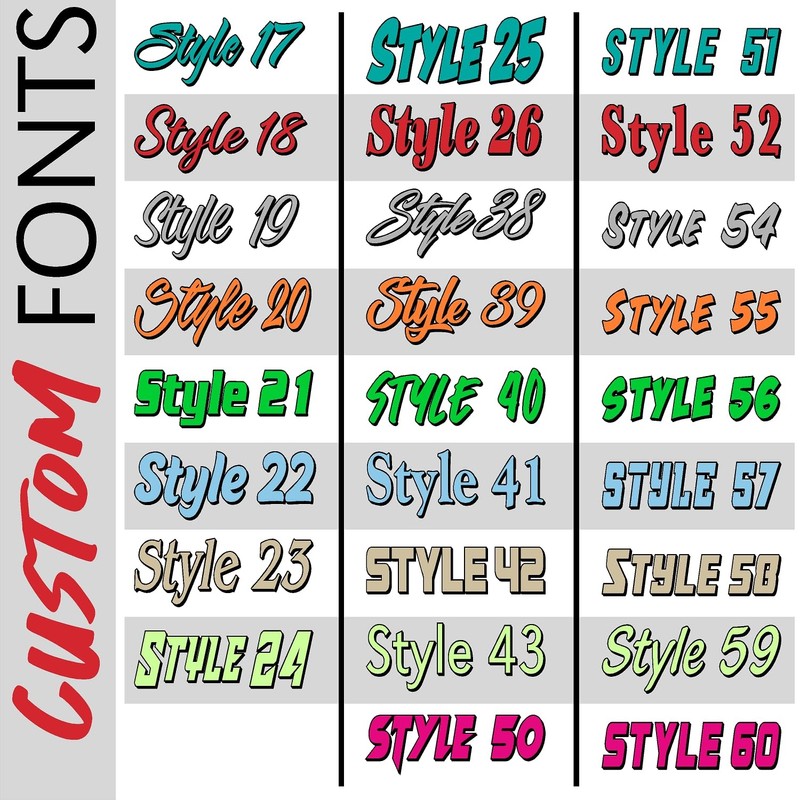 Boat Name Decal/Custom Hull Graphic/Premium Marine Vinyl Lettering CTDP (Short