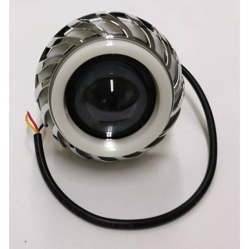 BOSSCO Lupa Led Faro Ojo De Angel Y Demonio Motos