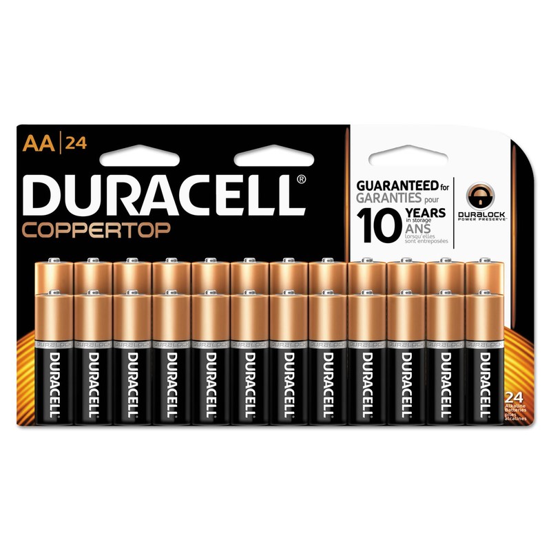 Coppertop Alkaline Batteries with Duralock Power Preserve Technology, C, 4/pk
