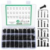 1450 Pcs Nuts and Bolts Assortment Set, Button Head Hex